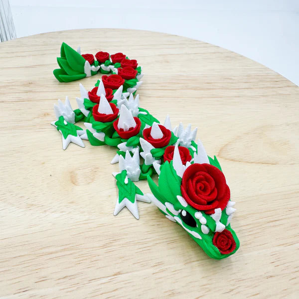 Rose Dragon 3D Printed Valentine’s Day - MR SOFT ART STORE