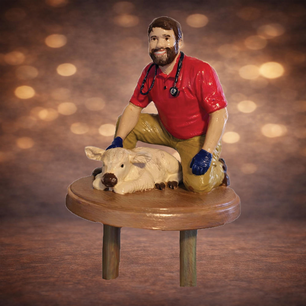Custom Cake Topper from Photo/Draw – Hand Painted 3D Figurine for Birthday Cake