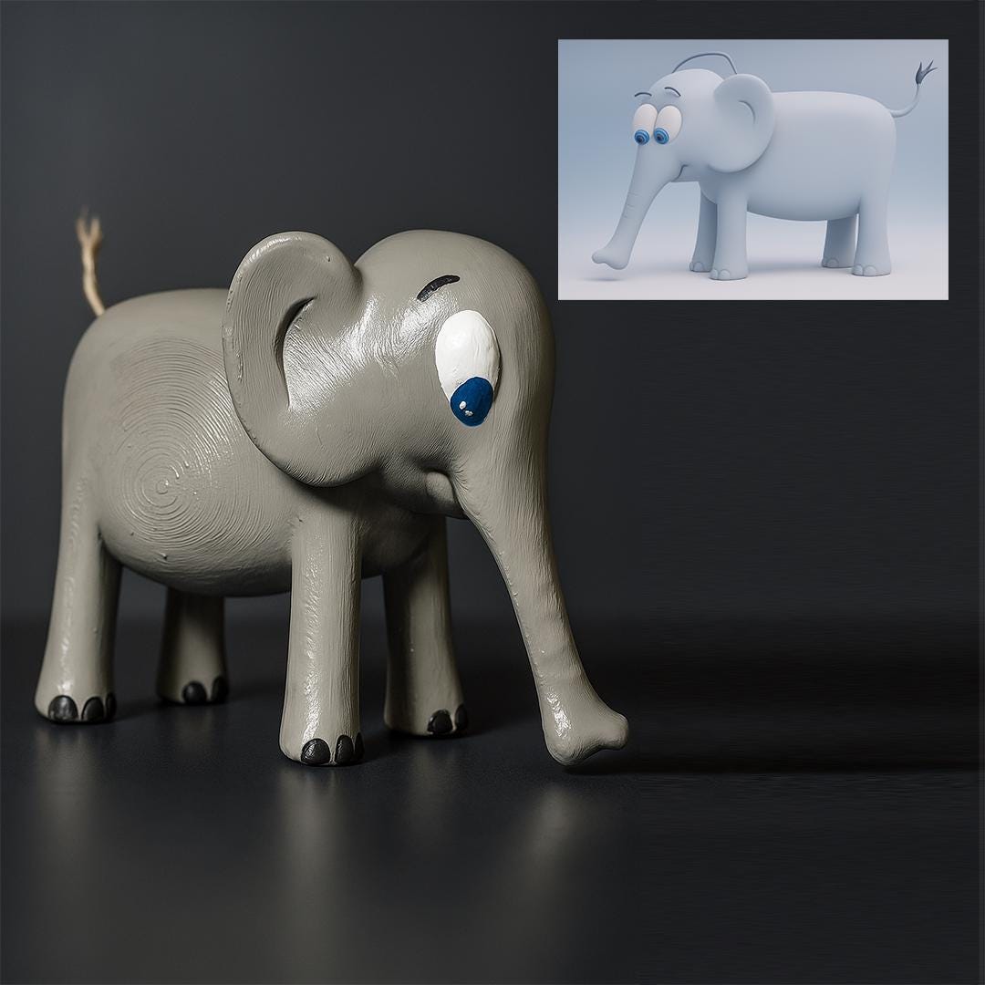 Custom 3D Printed Child Art: Unique Hand-Painted Gift
