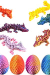 6 Pcs 3D Printed Dragon Eggs with Dragon Inside Mystery Articulated Dragon Fidget Home Office Decor Executive Desk Gifts Unique Collectibles for Any Occasion - MR SOFT ART STORE