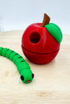 Apple and Worm Desktop Decor Gift - MR SOFT ART STORE