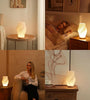 Bedside Lamp with Woodbase - Button Control Table Lamp for Bedroom 12 Way Dimmable Nightstand Lamp with PLA Lampshade for Living Room, Kids Room, College Dorm, Office (White-A, Medium) - MR SOFT ART STORE