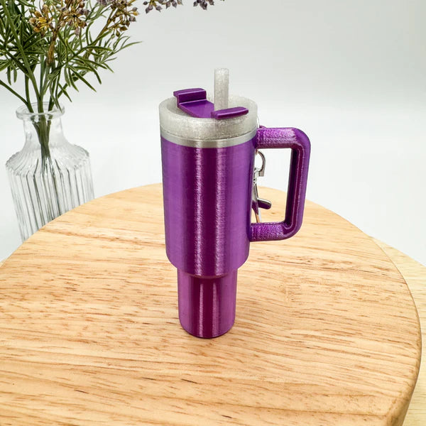 Tumbler Cup Chapstick Holder Keychain Gift - MR SOFT ART STORE