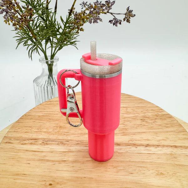 Tumbler Cup Chapstick Holder Keychain Gift - MR SOFT ART STORE