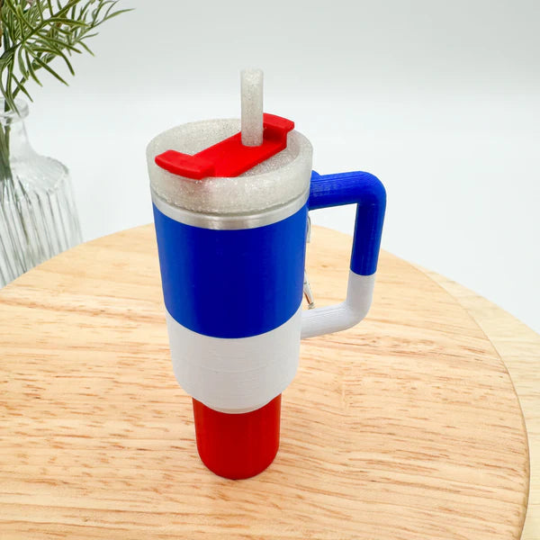 Tumbler Cup Chapstick Holder Keychain Gift - MR SOFT ART STORE