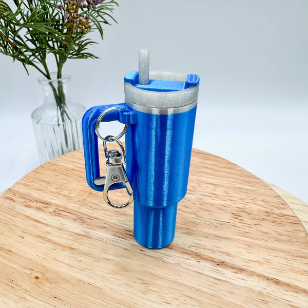 Tumbler Cup Chapstick Holder Keychain Gift - MR SOFT ART STORE