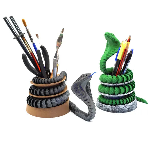 Articulated Cobra + Pencil Holder - MR SOFT ART STORE