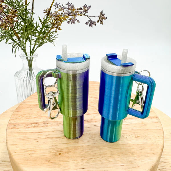 Tumbler Cup Chapstick Holder Keychain Gift - MR SOFT ART STORE