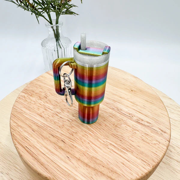 Tumbler Cup Chapstick Holder Keychain Gift - MR SOFT ART STORE