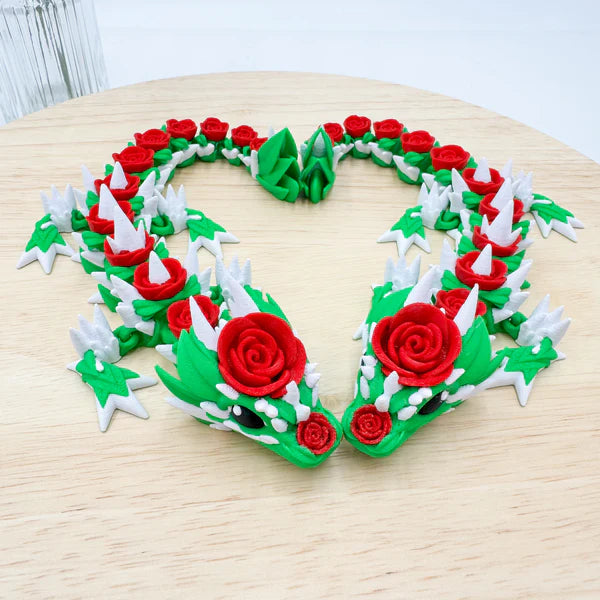 Rose Dragon 3D Printed Valentine’s Day - MR SOFT ART STORE