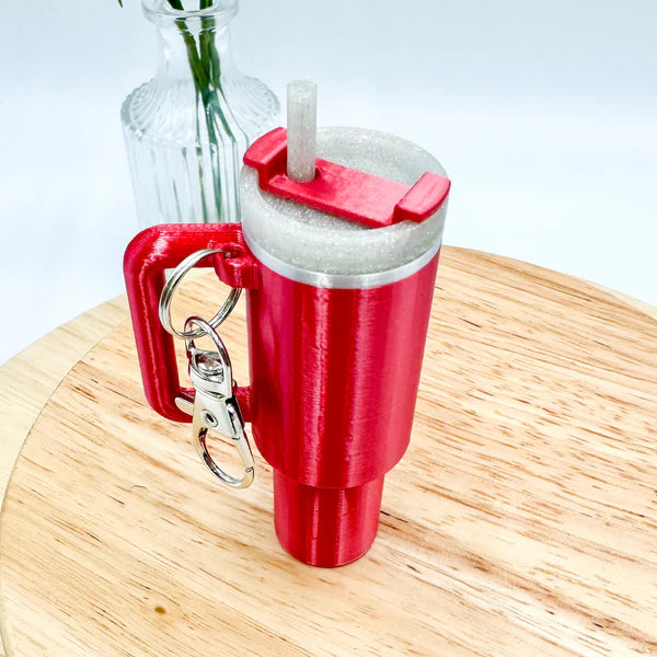 Tumbler Cup Chapstick Holder Keychain Gift - MR SOFT ART STORE