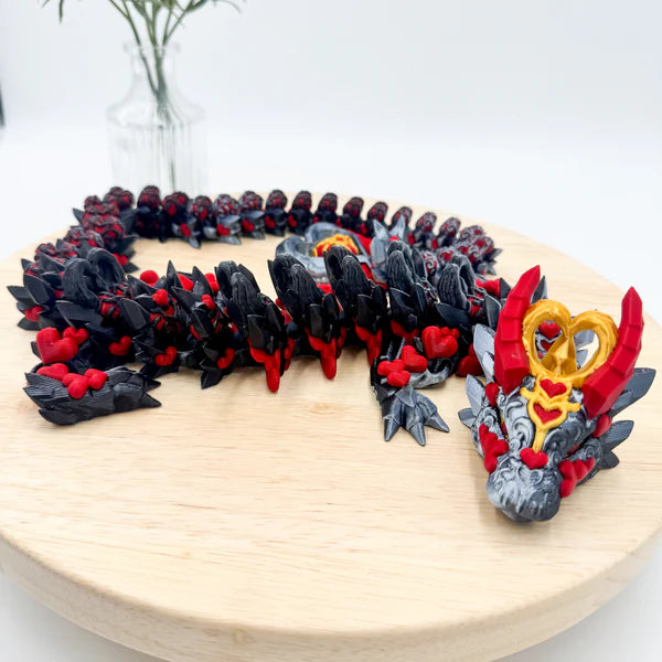 Heart Dragon Special Edition Valentines Day Articulating Dragon Figurine - MR SOFT ART STORE