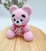 Valentine's Day Bear Gift 3D Printed Crochet-Knit Texture 12 inch - MR SOFT ART STORE