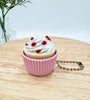 Sweet Treat Keychain - 3D Printed Cupcake Charm - MR SOFT ART STORE