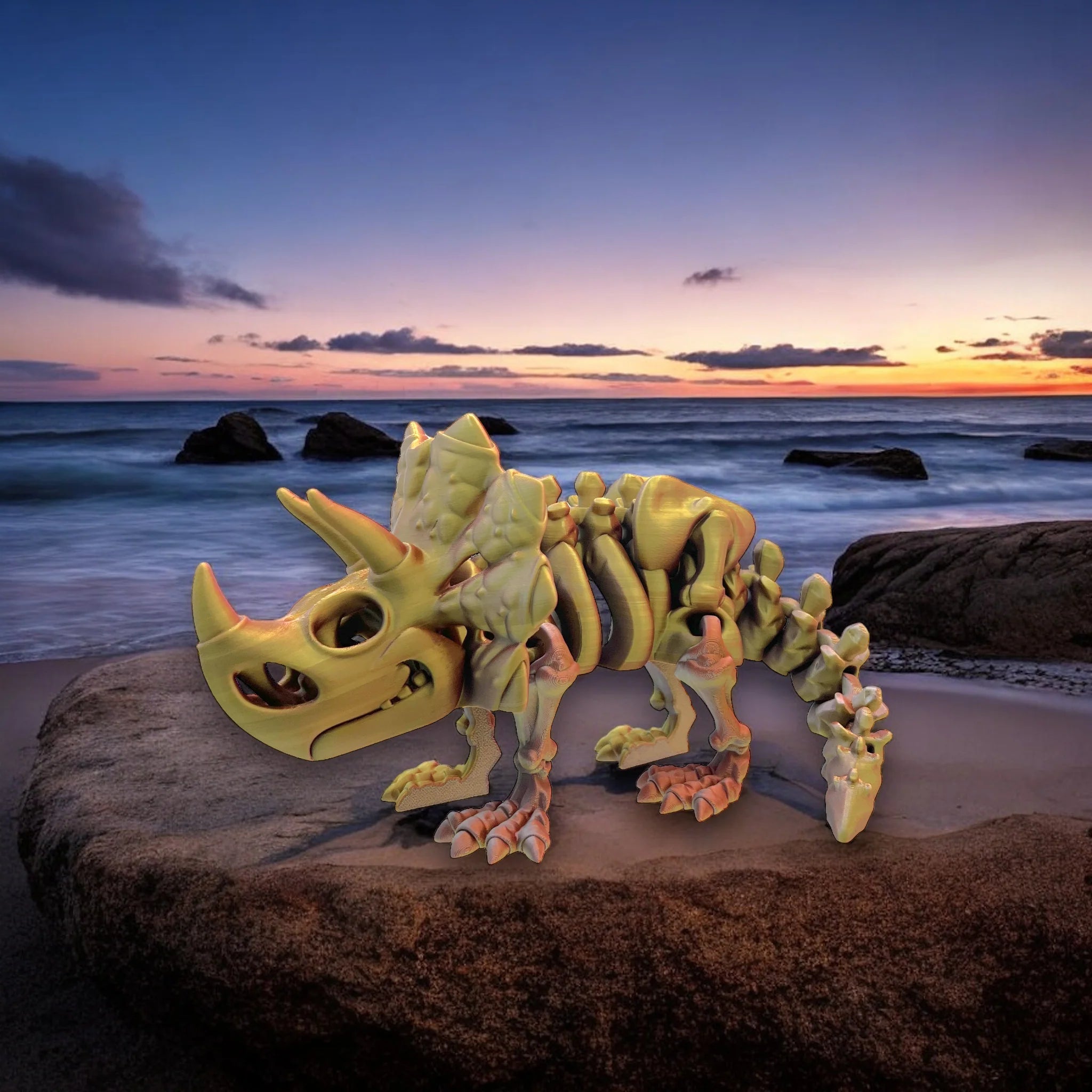 Triceratops: A Fossil - MR SOFT ART STORE