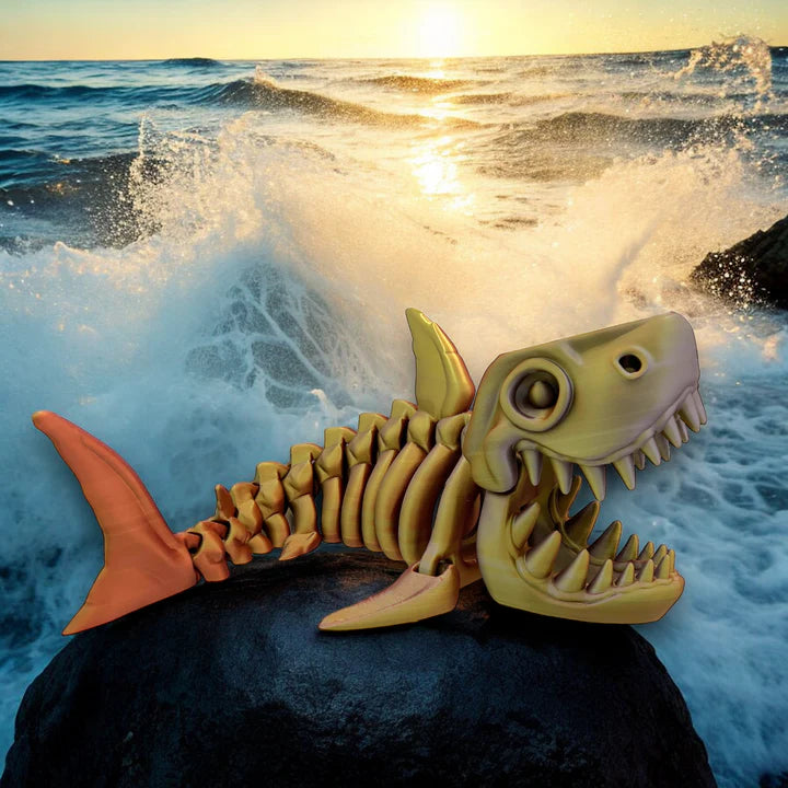 Jaws of the Deep: A 3D-Printed Shark Skeleton - MR SOFT ART STORE
