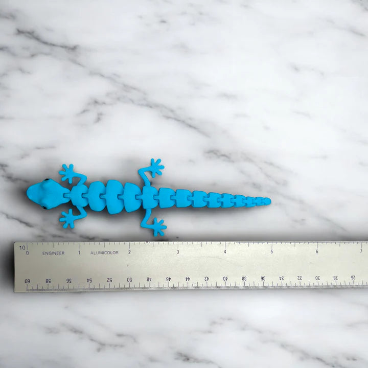 Azure Acrobat: A 3D-Printed Lizard - MR SOFT ART STORE
