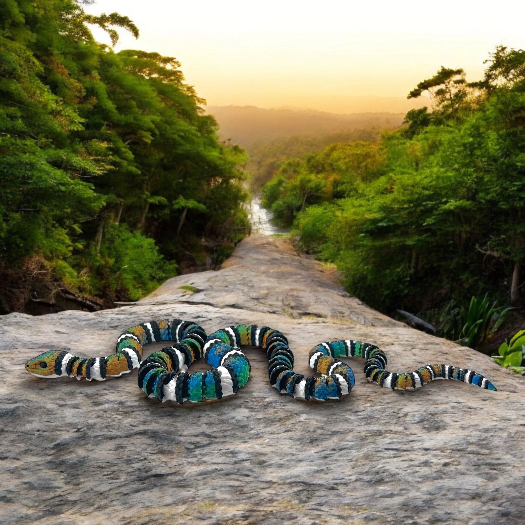 The Majestic Banded Beauty: A 3D Printed Masterpiece - MR SOFT ART STORE