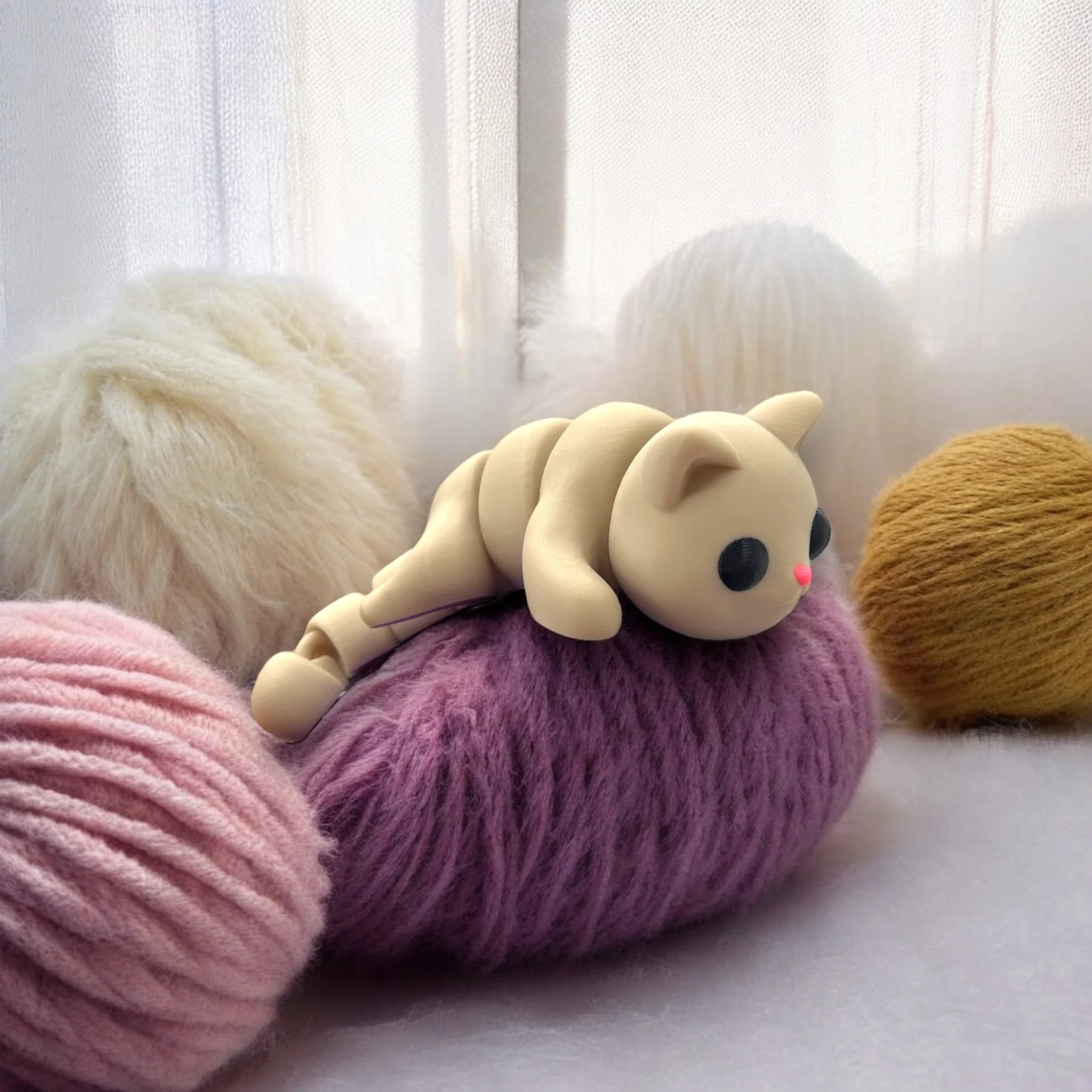 Purrfectly Playful: A 3D-Printed Feline Friend - MR SOFT ART STORE