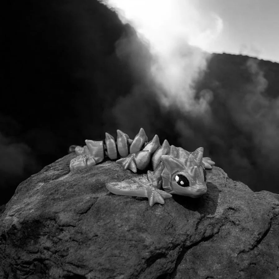 Frost Dragon: A Miniature Marvel of 3D Printing** - MR SOFT ART STORE