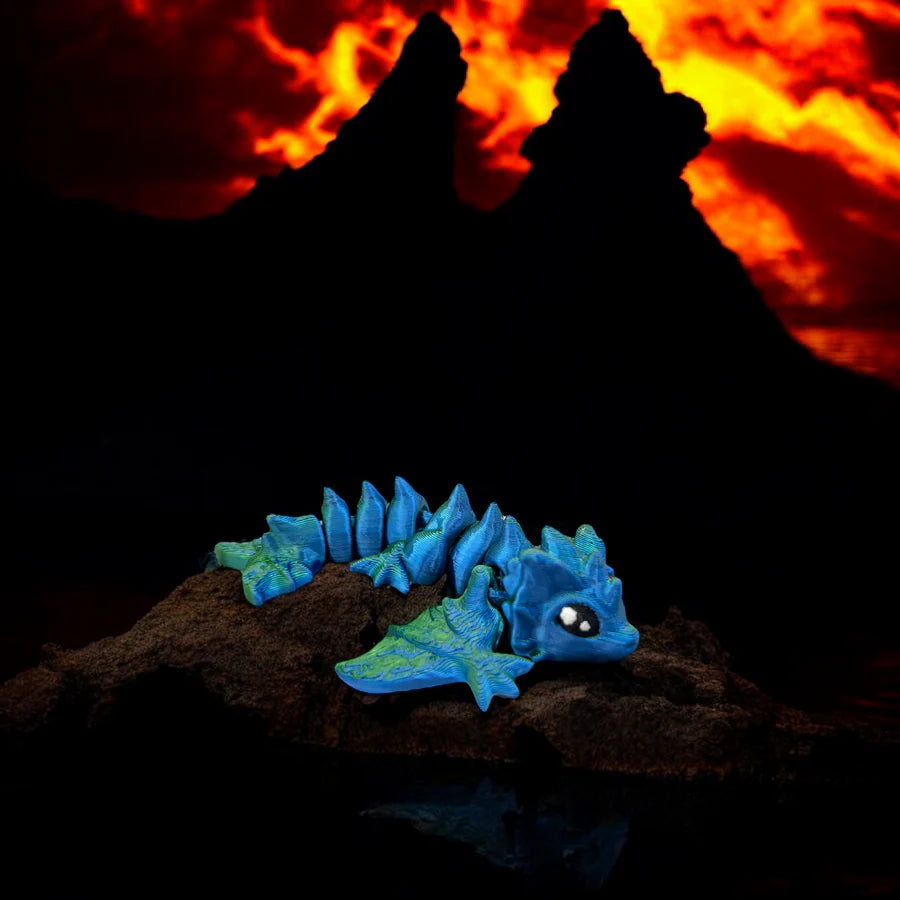 Frost Dragon: A Miniature Marvel of 3D Printing** - MR SOFT ART STORE