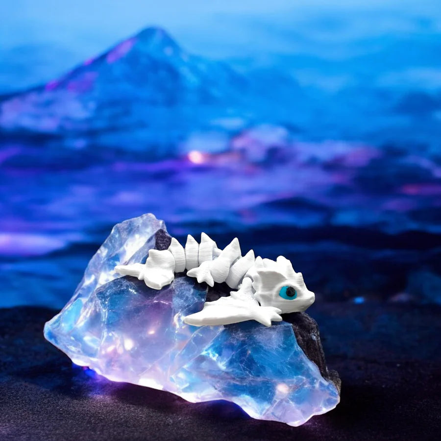 Frost Dragon: A Miniature Marvel of 3D Printing** - MR SOFT ART STORE