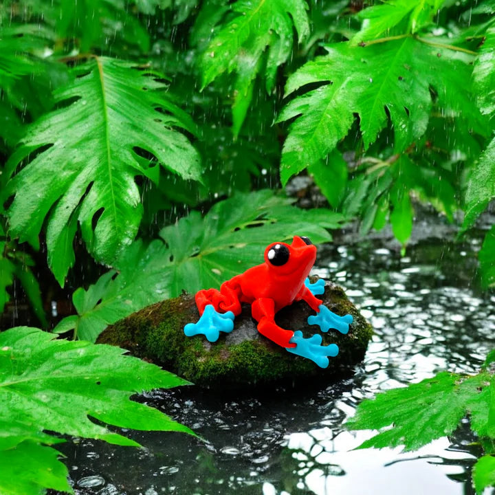 Poison Dart Frog: A Vibrant 3D-Printed - MR SOFT ART STORE