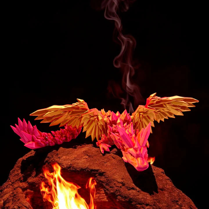 Fire Dragon, a Fiery Masterpiece - MR SOFT ART STORE