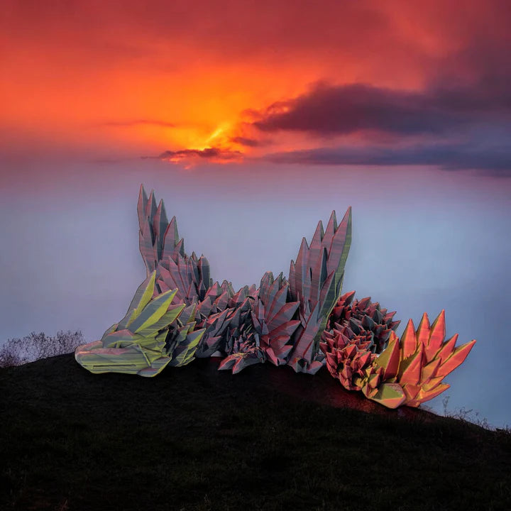 Fire Dragon, a Fiery Masterpiece - MR SOFT ART STORE