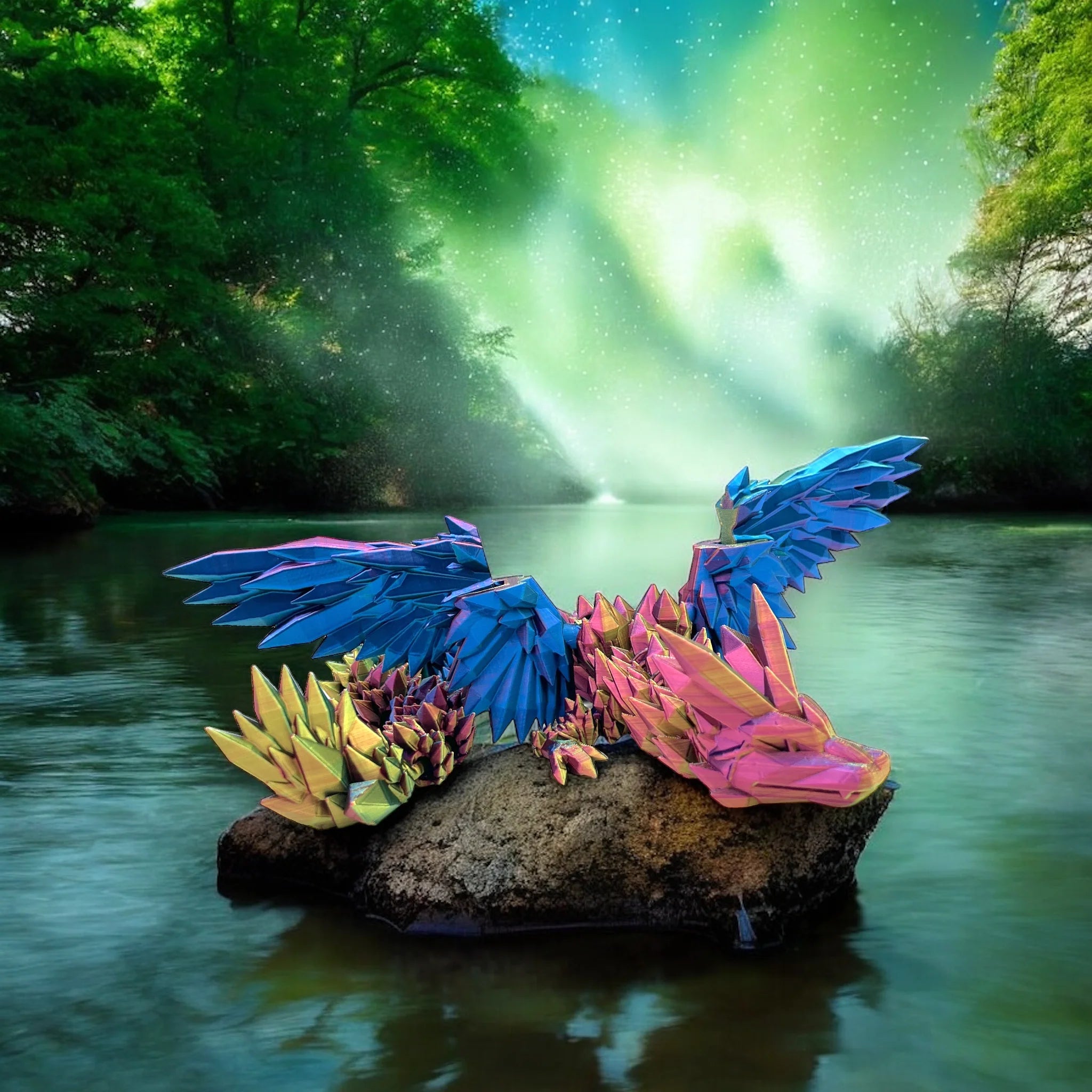 Fire Dragon, a Fiery Masterpiece - MR SOFT ART STORE