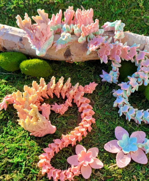 Cherry Blossom Dragon in Egg Flexible - MR SOFT ART STORE