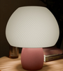 Rippled Pink Mushroom Twisted Lamp - MR SOFT ART STORE