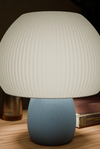 Rippled  Blue Mushroom Lamp - MR SOFT ART STORE