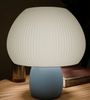 Rippled  Blue Mushroom Lamp - MR SOFT ART STORE