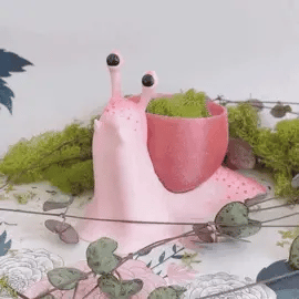 Pinky Snail Pot - MR SOFT ART STORE