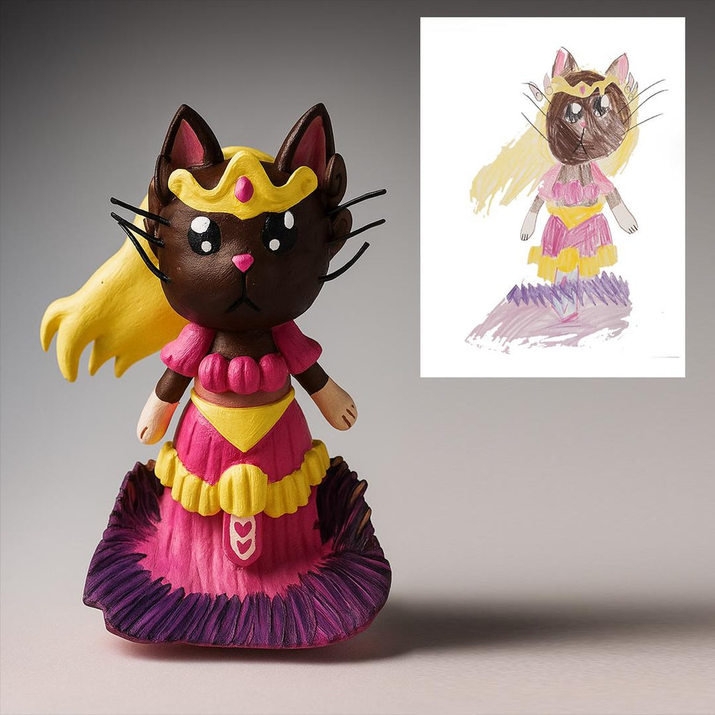 Custom 3D Print of Your Child’s Drawing – Unique Handcrafted Gift