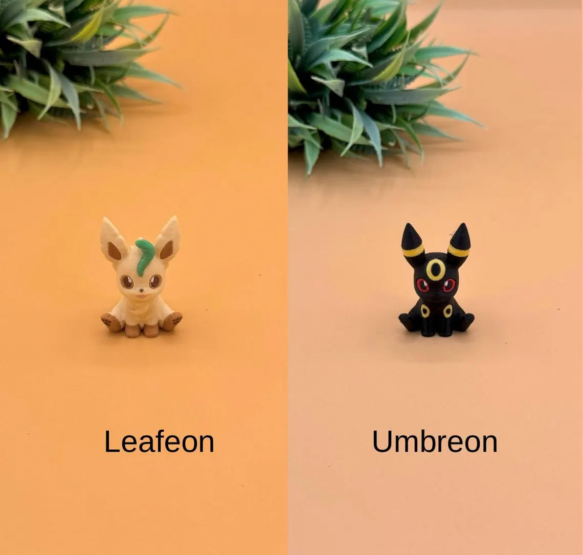 Eeveelution Figure Bundle, Fan Art (Eevee, Sylveon, Flareon, Jolteon, Leafeon, Vaporeon, Glaceon, Espeon, Umbreon) - MR SOFT ART STORE