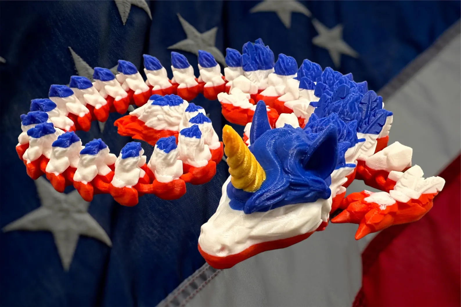 Captain Corn – The USA Unicorn Dragon Hybrid - MR SOFT ART STORE
