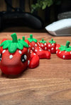 Charming Strawberry Dragon, 3D Printed for Play and Relaxation, Baby Articulated Strawberry Dragon - MR SOFT ART STORE