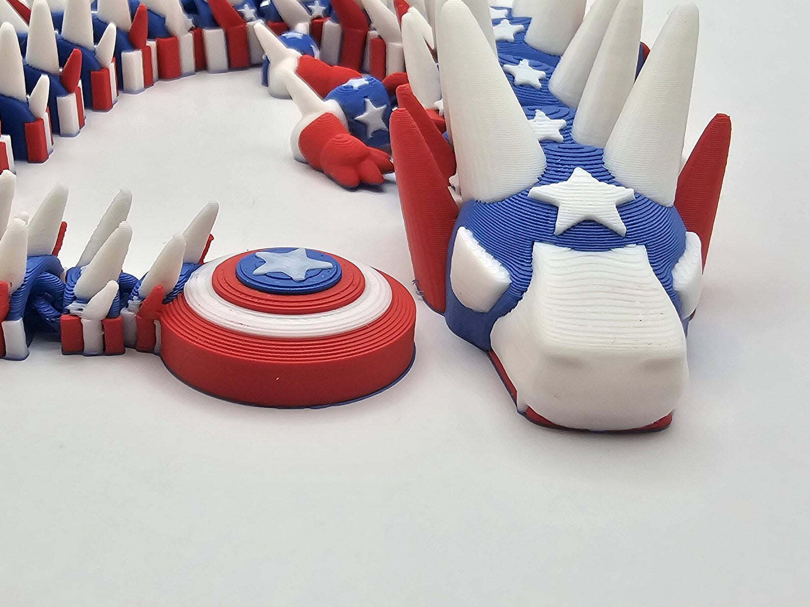Captain Dragon: The Star-Spangled Beast (12 Inch Dragon) - MR SOFT ART STORE