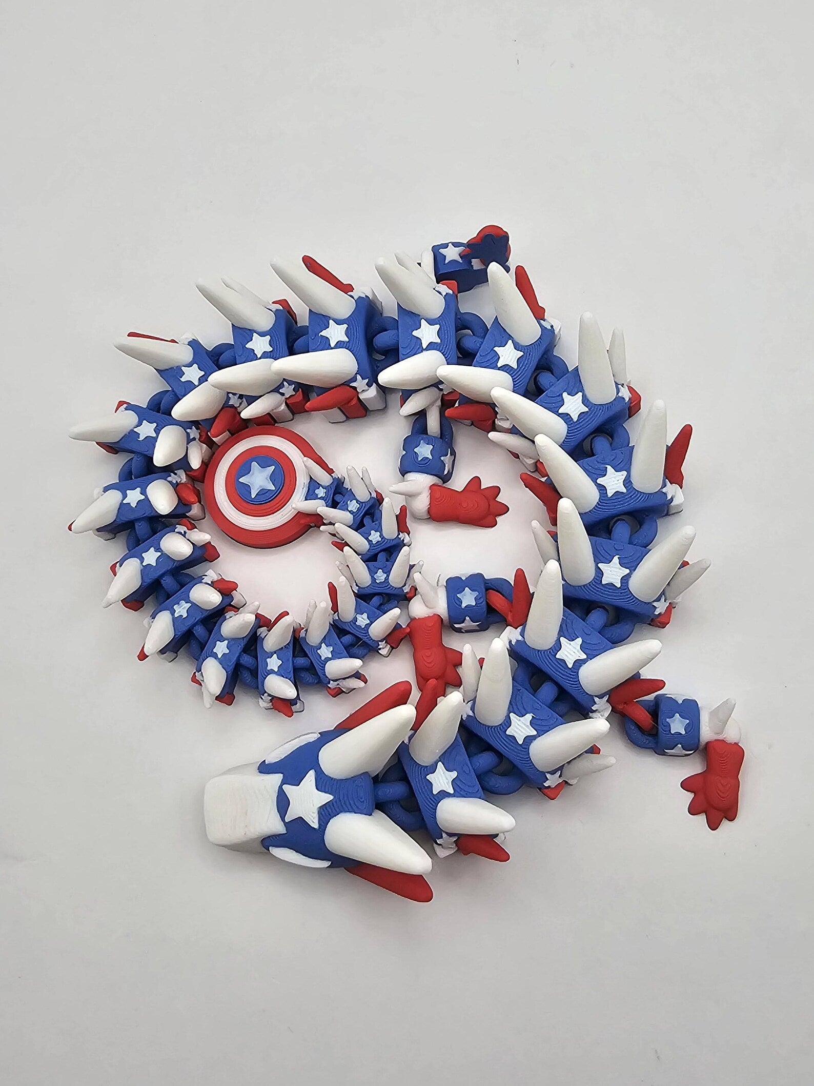 Captain Dragon: The Star-Spangled Beast (12 Inch Dragon) - MR SOFT ART STORE