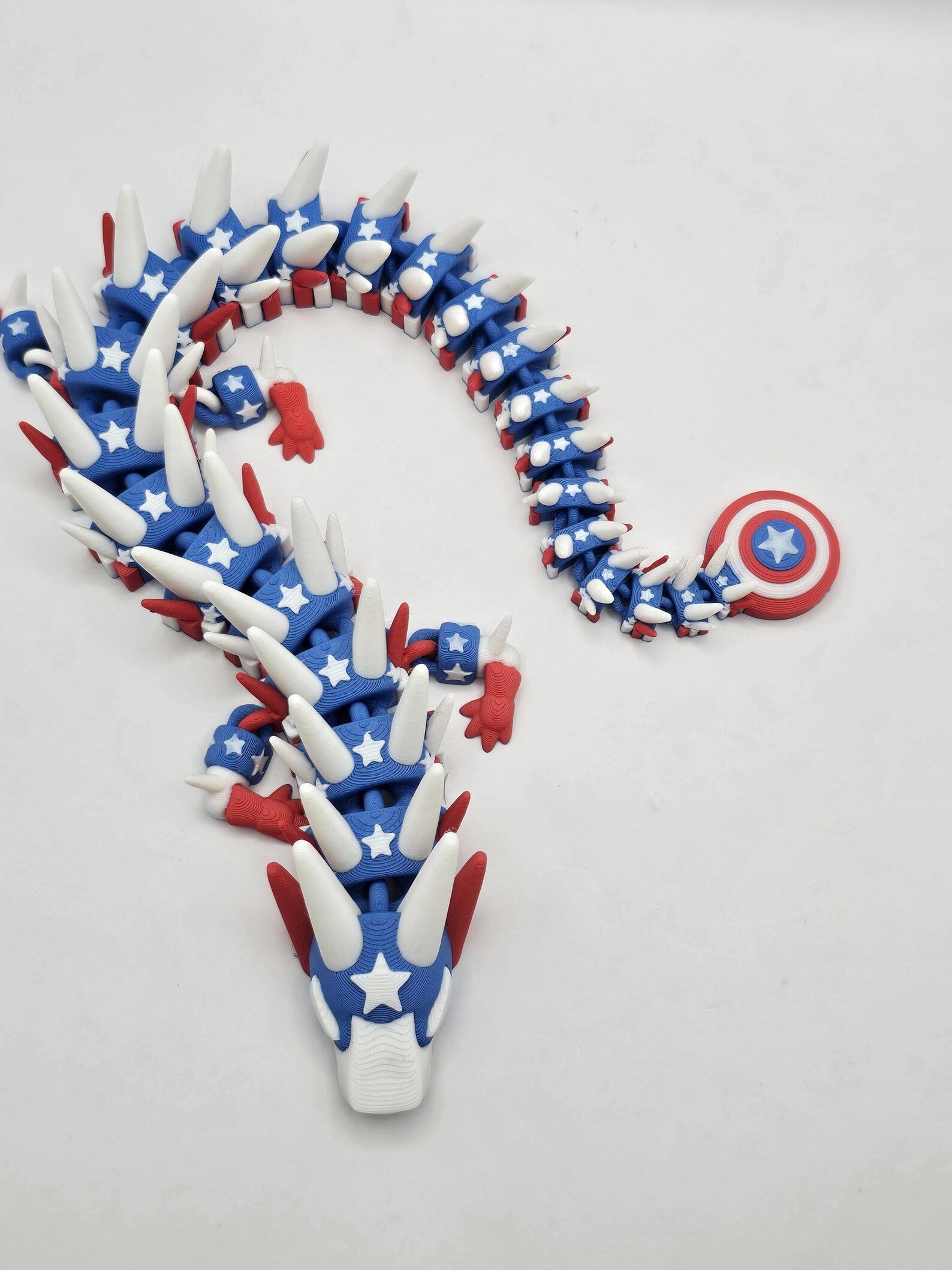 Captain Dragon: The Star-Spangled Beast (12 Inch Dragon) - MR SOFT ART STORE