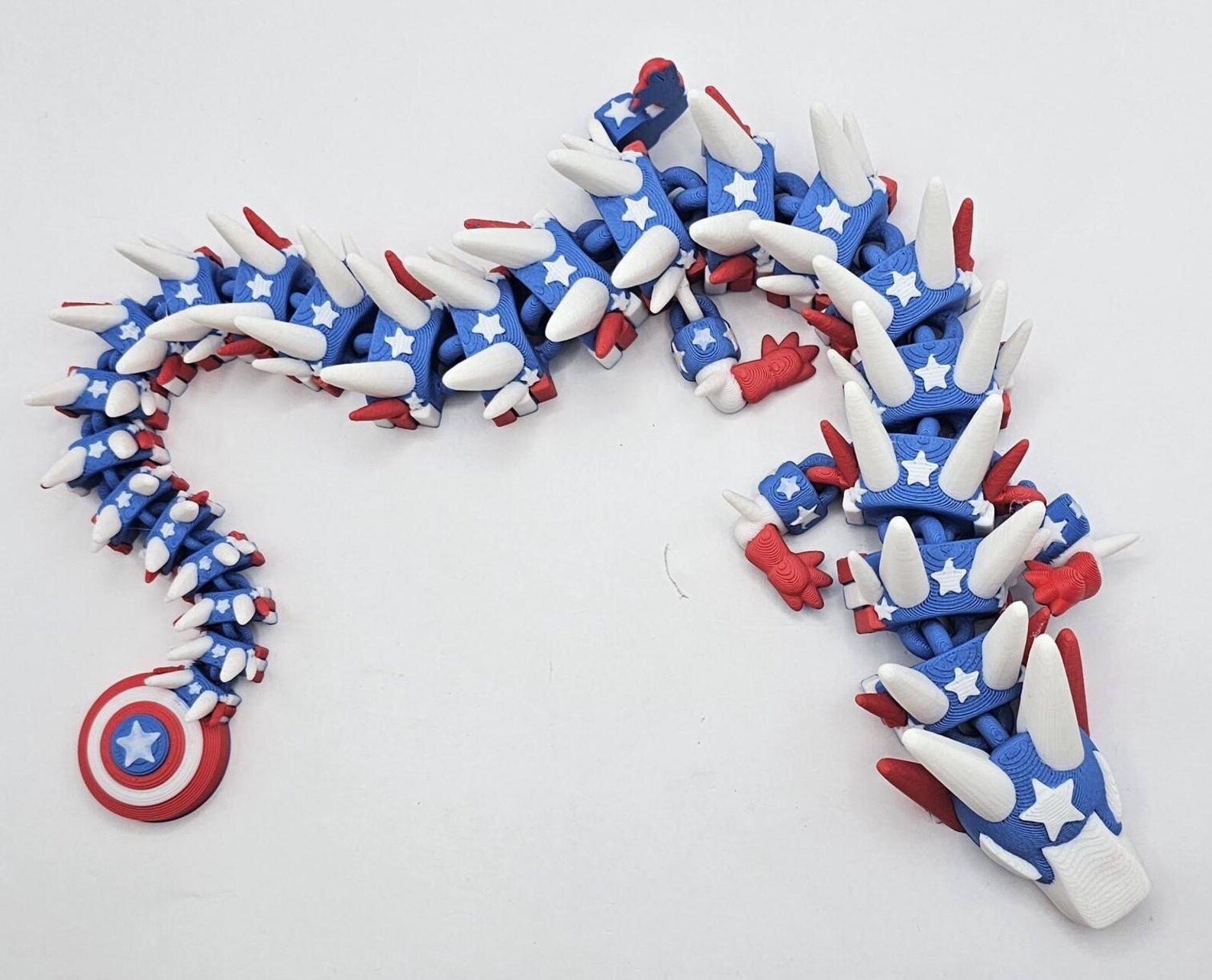 Captain Dragon: The Star-Spangled Beast (12 Inch Dragon) - MR SOFT ART STORE