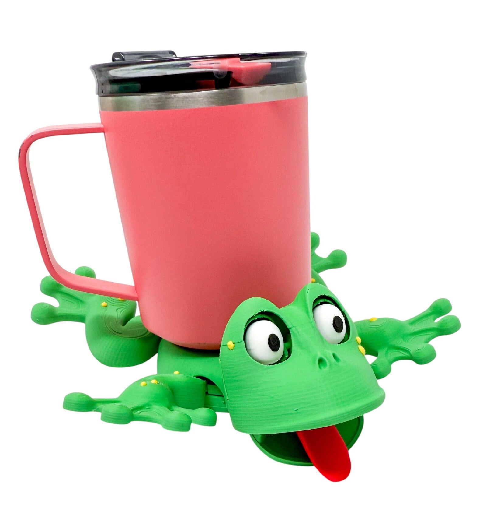 Frog Coaster 3D Printed | Adorable Cup Holder with Moving Head & Feet | Fun Drink Coaster | Unique Turtle Lover | Articulated | Squirtle - MR SOFT ART STORE