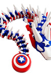 Captain Dragon: The Star-Spangled Beast (12 Inch Dragon) - MR SOFT ART STORE