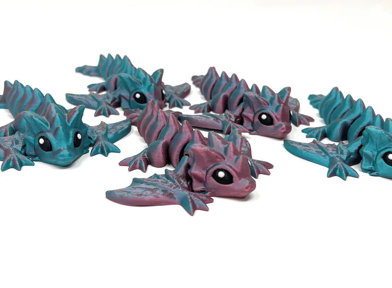 A whimsical dragon, ready to twist and turn - MR SOFT ART STORE