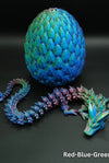 Crystal Dragon, Dragon Egg, Articulated Dragon Figurine, Toddler Room Decor, Dragon Toy - MR SOFT ART STORE