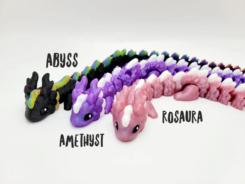 Kaida Cloud Dragon Flexi Fidget Toy 3D Printed Gift Articulated Imaginative Play - MR SOFT ART STORE