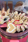 Heart Sugar Cookie Dragon  Straw topper. - MR SOFT ART STORE