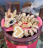 Heart Sugar Cookie Dragon  Straw topper. - MR SOFT ART STORE